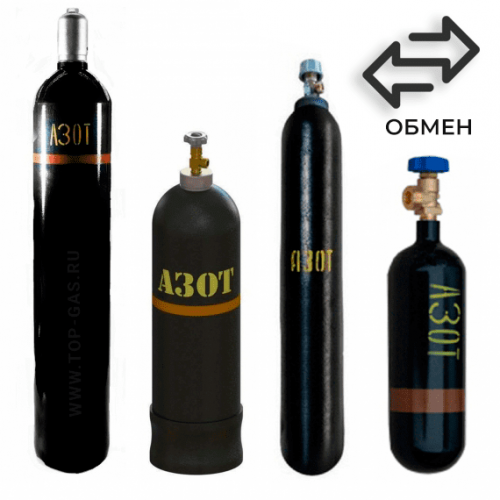 Обмен азотных баллонов в Пенягино